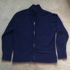 Boys Cardigan Sweater - Navy